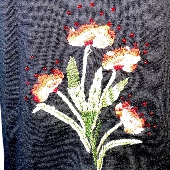 Carly St.Claire ladies sweater, size L, medium weight, zip front, vintage appeal - Picture 4 of 5